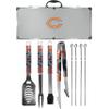 NFL Siskiyou Sports Fan Shop Chicago Bears Steel Tailgater BBQ Set w/Case 8 piece Gray view 1