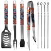 NFL Siskiyou Sports Fan Shop Chicago Bears Steel Tailgater BBQ Set w/Case 8 piece Gray view 2