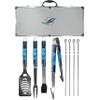 NFL Siskiyou Sports Fan Shop Miami Dolphins Steel Tailgater BBQ Set w/Case 8 piece Gray view 1
