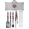NCAA Siskiyou Sports Fan Shop Texas A&M Aggies Steel Tailgater BBQ Set w/Case 8 piece Gray view 1