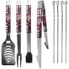NCAA Siskiyou Sports Fan Shop Texas A&M Aggies Steel Tailgater BBQ Set w/Case 8 piece Gray view 2