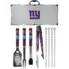 NFL Siskiyou Sports Fan Shop New York Giants Steel Tailgater BBQ Set w/Case 8 piece Gray view 1