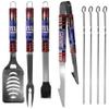 NFL Siskiyou Sports Fan Shop New York Giants Steel Tailgater BBQ Set w/Case 8 piece Gray view 2