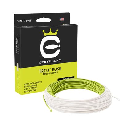 Cortland Trout Boss Fly Line, Green/Yellow, WF7F