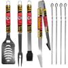 NFL Siskiyou Sports Fan Shop Kansas City Chiefs Steel Tailgater BBQ Set w/Case 8 piece Gray view 2