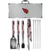NFL Siskiyou Sports Fan Shop Arizona Cardinals Steel Tailgater BBQ Set w/Case 8 piece Gray view 1