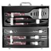 NFL Siskiyou Sports Fan Shop Arizona Cardinals Steel Tailgater BBQ Set w/Case 8 piece Gray view 3