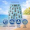 INGEAR Little Boys Quick Dry Swim Trunks UPF 50+ Beach Board Shorts Sizes 2T-14 Vibrant Patterns for Summer Adventures view 3