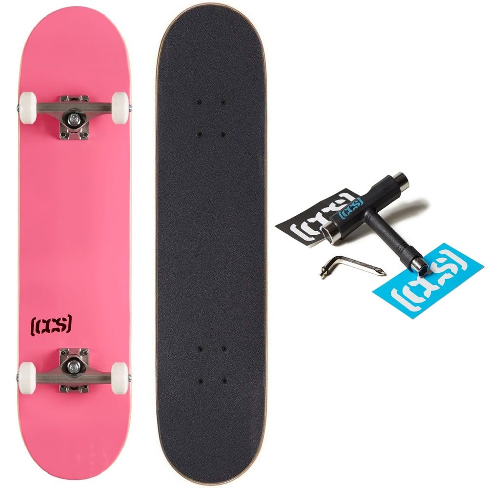 [CCS] Logo Skateboard Complete Pink 7.75"