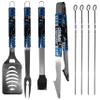 NFL Siskiyou Sports Fan Shop Carolina Panthers Steel Tailgater BBQ Set w/Case 8 piece Gray view 2