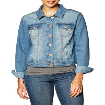 dollhouse Womens Plus Denim Jacket, Queen, X-Large US