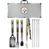 NFL Siskiyou Sports Fan Shop Pittsburgh Steelers Steel Tailgater BBQ Set w/Case 8 piece Gray view 1
