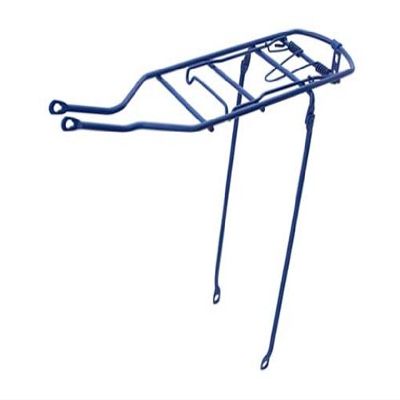 Alta Steel 26" Bike Rear Rack Bicycle Carrier, 6 3/8in W x 19 1/2in L,Multiple Colors. (Blue)