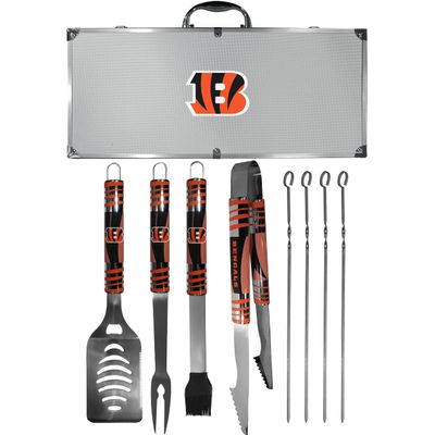 NFL Siskiyou Sports Fan Shop Cincinnati Bengals Steel Tailgater BBQ Set w/Case 8 piece Gray
