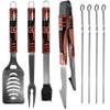 NFL Siskiyou Sports Fan Shop Cincinnati Bengals Steel Tailgater BBQ Set w/Case 8 piece Gray view 2