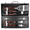 NFL Siskiyou Sports Fan Shop Cincinnati Bengals Steel Tailgater BBQ Set w/Case 8 piece Gray view 3