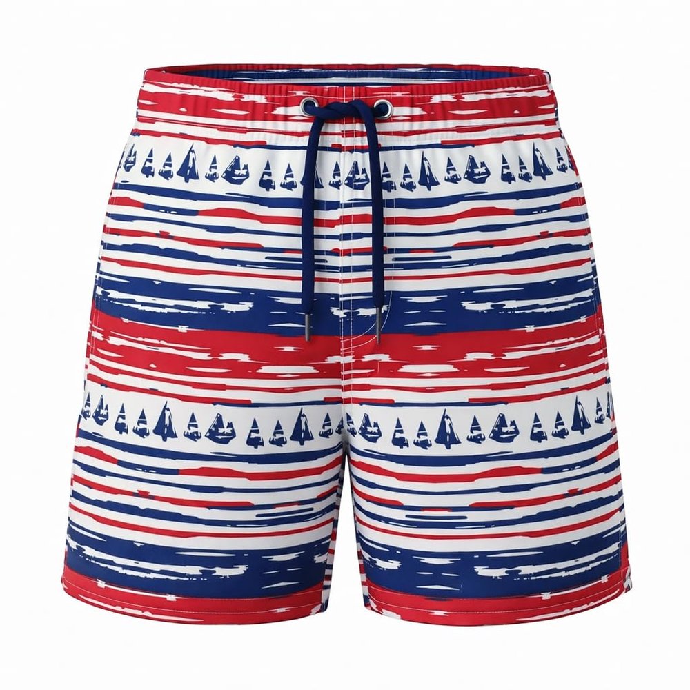 INGEAR Little Boys Quick Dry Swim Trunks UPF 50+ Beach Board Shorts Sizes 2T-14 Vibrant Patterns for Summer Adventures