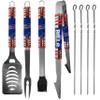 NFL Siskiyou Sports Fan Shop Buffalo Bills Steel Tailgater BBQ Set w/Case 8 piece Gray view 2