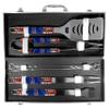 NFL Siskiyou Sports Fan Shop Buffalo Bills Steel Tailgater BBQ Set w/Case 8 piece Gray view 3