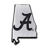 Alabama UA Crimson Tide Metal Auto Emblem - Many Available! Roll Tide! (State Shape) view 1