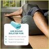 Bean Products Round Yoga Bolster or Restorative Yoga Positioning - Handcrafted In The USA With Eco Friendly Materials - Studio Grade Support Cushion Positioning Prop Elevates Your Practice & Lasts Longer - Round, Cotton Earth view 2