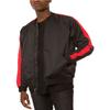 Jaywalker Men's Striped-Sleeve Track Jacket (Black/Red, Large) view 3