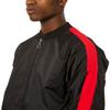 Jaywalker Men's Striped-Sleeve Track Jacket (Black/Red, Large) view 4