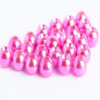 Blue Wing Olive Tungsten Beads for Fly Tying - 100 Pack (Metallic Pink, 1.5 mm (1/64))