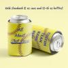 VictoryStore Custom Softball Team Can Coolers  All About the Base Design with Personalized Text  Fits 12 oz Cans & Bottles  Foldable Insulated Drink Sleeves  Made in USA, Set of 12 view 3