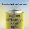 VictoryStore Custom Softball Team Can Coolers  All About the Base Design with Personalized Text  Fits 12 oz Cans & Bottles  Foldable Insulated Drink Sleeves  Made in USA, Set of 12 view 4