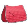 Saxon Coordinate Quilted All Purpose Saddle Pad, Pink/Navy/White, Full view 1