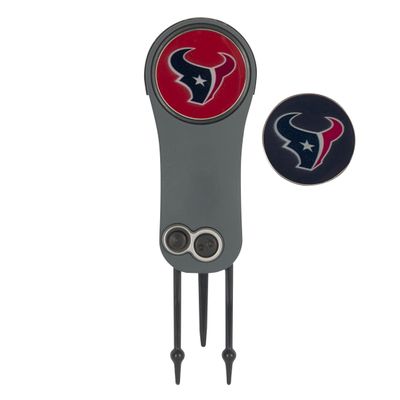 Team Effort Houston Texans Switchblade Repair Tool & Two Ball Markers