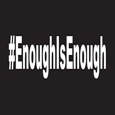 White Enough Is Enough Hastag Decal Sticker for Car Truck SUV Computer Laptop Skin