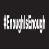 White Enough Is Enough Hastag Decal Sticker for Car Truck SUV Computer Laptop Skin view 1