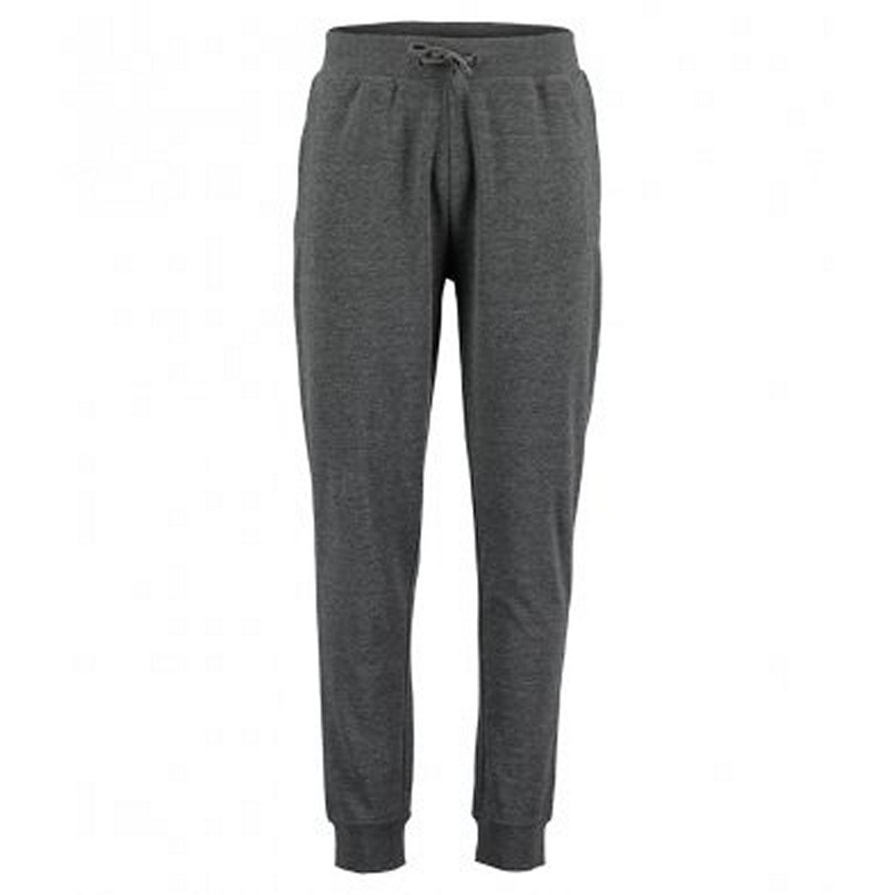 KUSTOM KIT Mens Slim Fit Sweat Pants (L) (Dark Gray Marl)