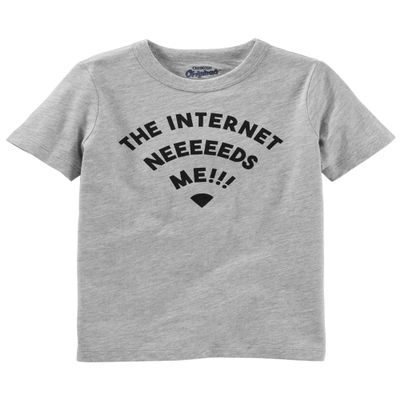 Osh Kosh Kid's Graphic Tees Shirt, Internet, 4-5