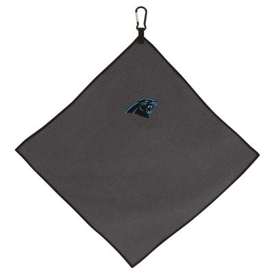 Team Effort 15" x 15" Grey Microfiber Towel NFL Carolina Panthers