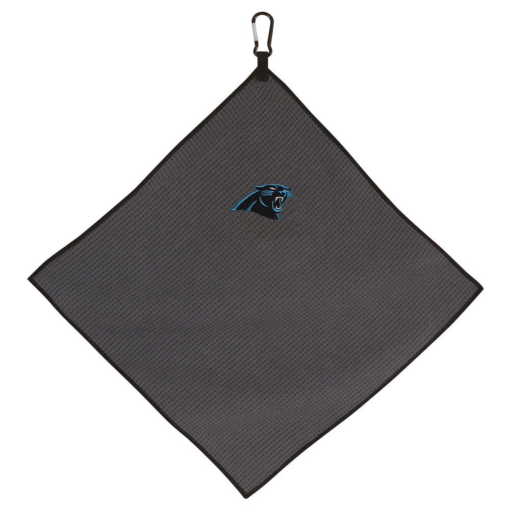 Team Effort 15" x 15" Grey Microfiber Towel NFL Carolina Panthers