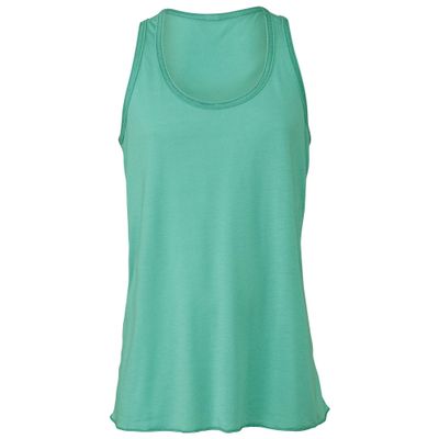 Bella Canvas Youths Girls Flowy Racer Back Tank Top (S) (Deep Teal)