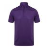 Henbury Mens Stretch Microfine Pique Polo Shirt (XXL) (Black) view 3