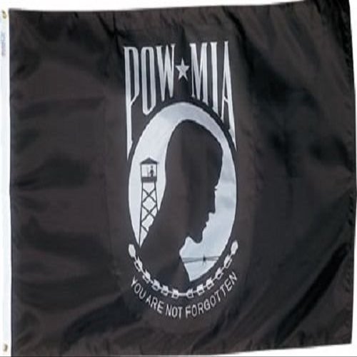 Flag latter-day 3X5 ft U.S. POWMIA Pow Mia Nylon Flag 3',x5', Banner grommets( Made in USA ) and free Ebook
