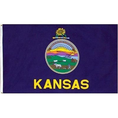 New Flag latter-dayState of Kansas Flag 4x6 Foot Flag Banner (150 Denier) and free Ebook