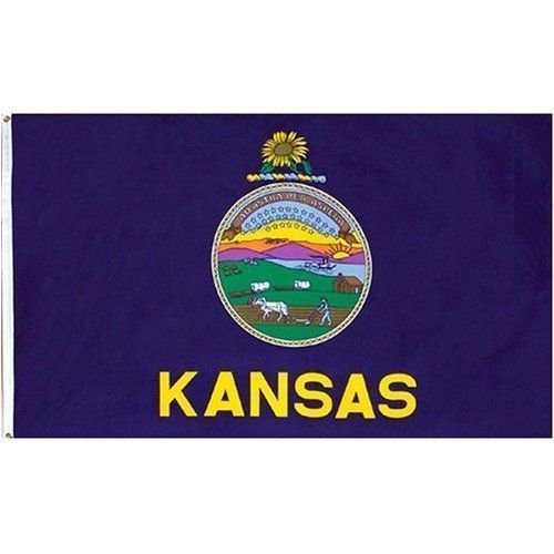 New Flag latter-dayState of Kansas Flag 4x6 Foot Flag Banner (150 Denier) and free Ebook