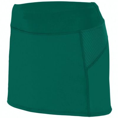 Augusta Activewear Ladies Femfit Skort, Dark Green/Graphite, Medium