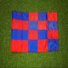 6x 8 Checkered Golf Pole Flag- UV Resistant, 400 Denier Nylon(Red/Blue) view 1