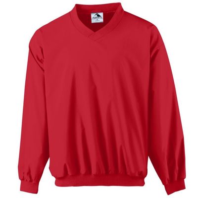 Augusta Activewear Micro Poly Windshirt/Lined, Red, X Large