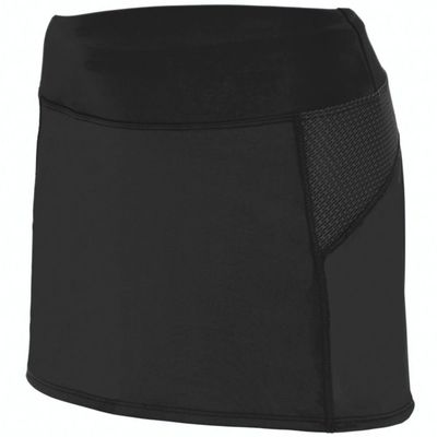 Augusta Activewear Ladies Femfit Skort, Black/Graphite, Large