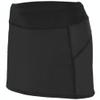 Augusta Activewear Ladies Femfit Skort, Black/Graphite, Large view 1