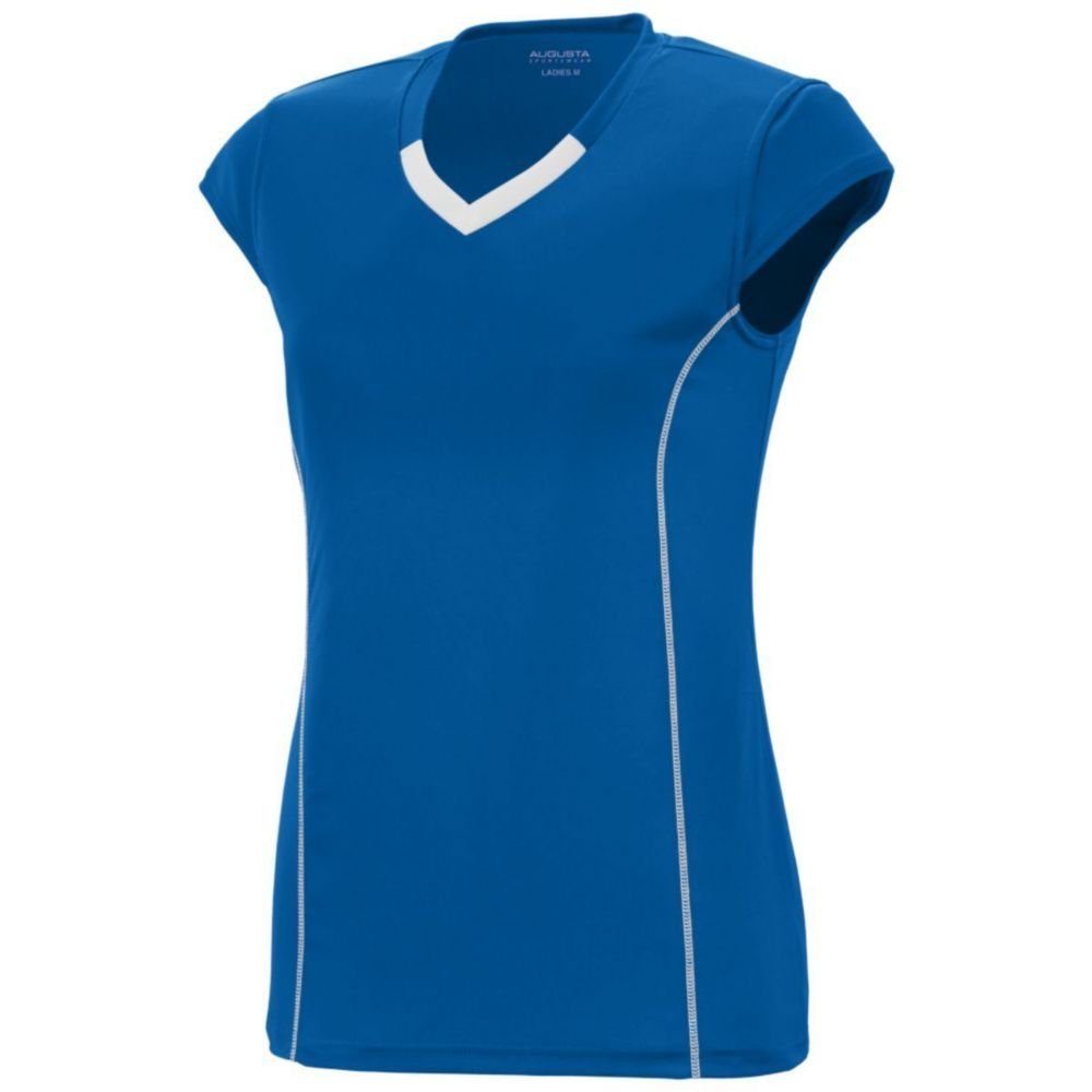 Augusta Activewear Ladies Blash Jersey, Royal/White, XX Large