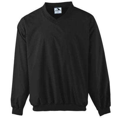 Augusta Activewear Micro Poly Windshirt/Lined, Black, Small
